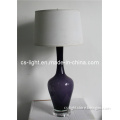 Modern Purple Color Glass Table Lamp